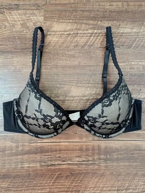 Lily of France Black Lace Bra
